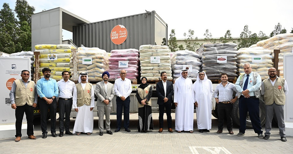 العلامات التجارية الإماراتية تتبرع بخمسين طناً من الأرز لبنك الإمارات للطعام لدعم مبادرة ثلاثة ملايين وجبة في رمضان